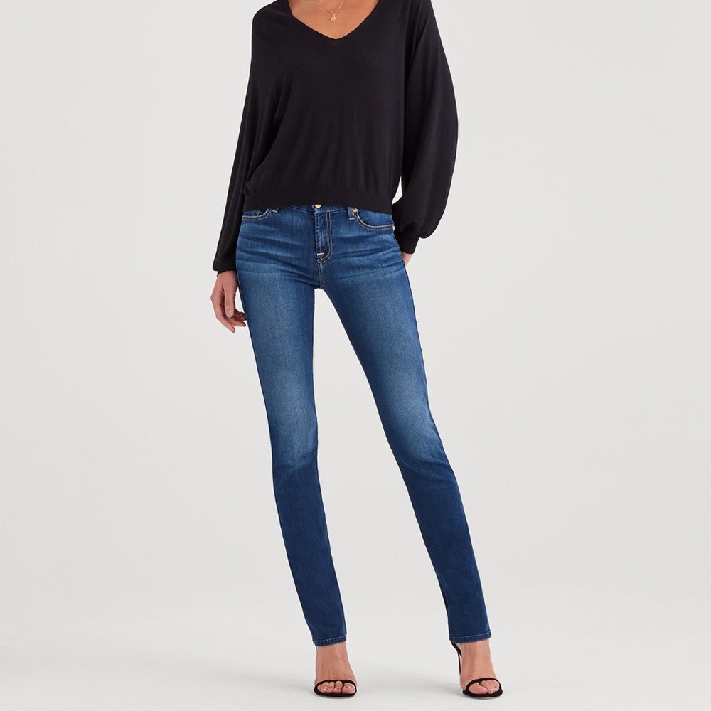 7 for all Mankind B(AIR) KIMMIE STRAIGHT IN DUCHESS size 27 EUC!!